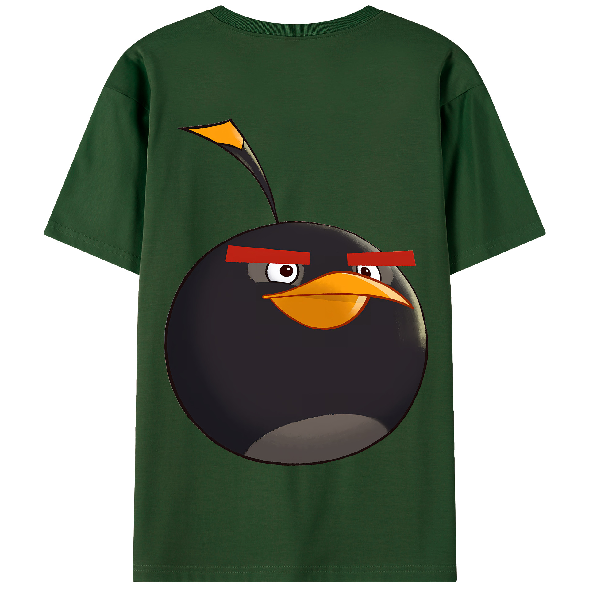 （画像用） Angry Birds アングリーバード 綿100％半袖Tシャツ（背面プリント）